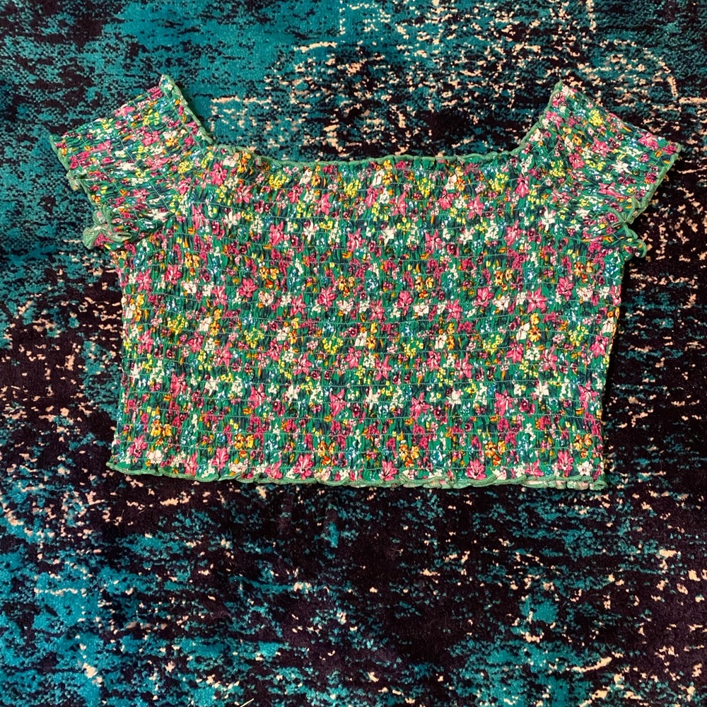 H&M Multicolor Smocked Top